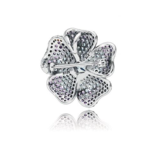 PANDORA Glorious Bloom Brooch Pendant, Multi-Colored Cubic Zirconia - Image 2
